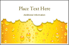 Golden Beer Bubbles