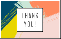 Paint Strokes Thank You