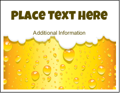 Golden Beer Bubbles