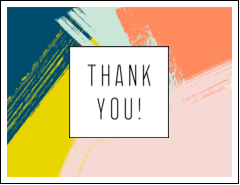 Paint Strokes Thank You