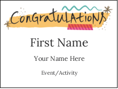 Congratulations