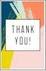 Paint Strokes Thank You