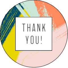 Paint Strokes Thank You
