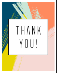 Paint Strokes Thank You