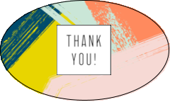 Paint Strokes Thank You