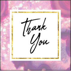 Agate Thank You