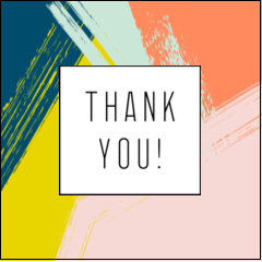 Paint Strokes Thank You