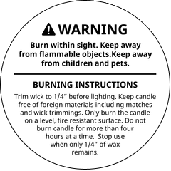 Candle Warning