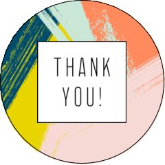 Paint Strokes Thank You