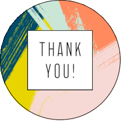 Paint Strokes Thank You