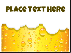 Golden Beer Bubbles