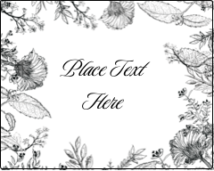 Elegant Floral Frame