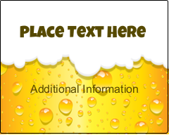 Golden Beer Bubbles