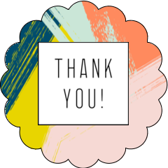Paint Strokes Thank You