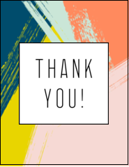 Paint Strokes Thank You