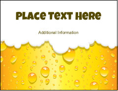 Golden Beer Bubbles