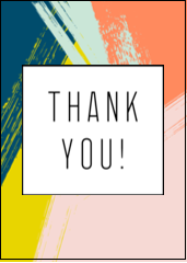 Paint Strokes Thank You