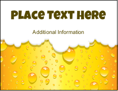 Golden Beer Bubbles