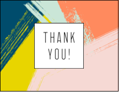 Paint Strokes Thank You