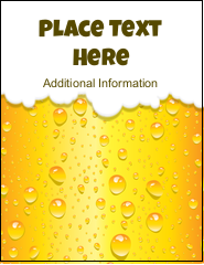Golden Beer Bubbles