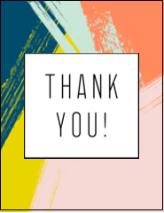 Paint Strokes Thank You