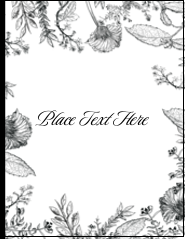 Elegant Floral Frame