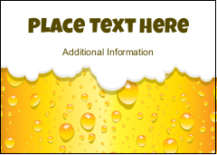 Golden Beer Bubbles