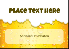 Golden Beer Bubbles