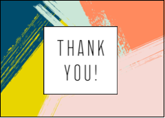 Paint Strokes Thank You
