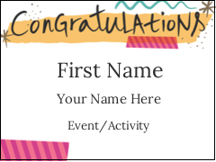 Congratulations