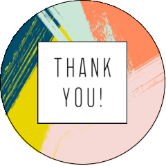 Paint Strokes Thank You