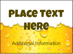 Golden Beer Bubbles