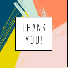 Paint Strokes Thank You