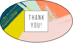 Paint Strokes Thank You
