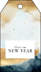 Elegant Blue Gold Wash