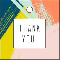 Paint Strokes Thank You