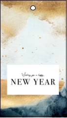 Elegant Blue Gold Wash