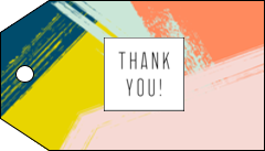 Paint Strokes Thank You