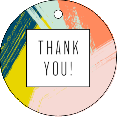 Paint Strokes Thank You