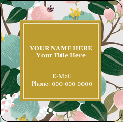 Teal & Pink Floral
