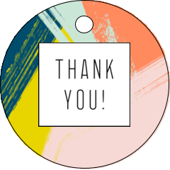 Paint Strokes Thank You
