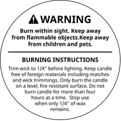 Candle Warning