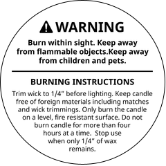 Candle Warning