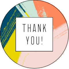 Paint Strokes Thank You