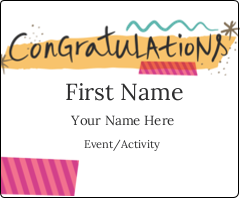Congratulations