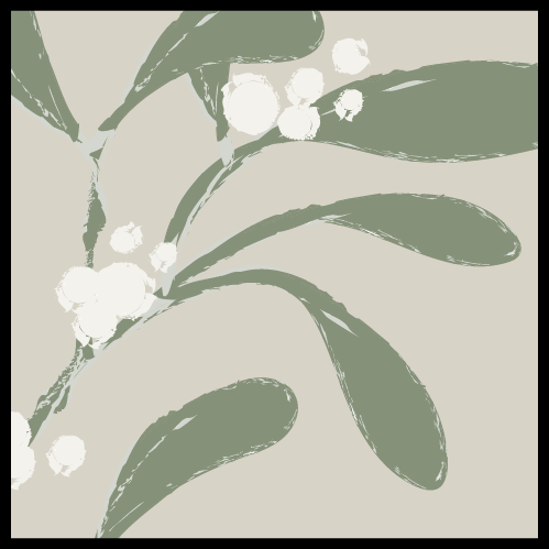 Custom Painted Mistletoe Templates | Avery